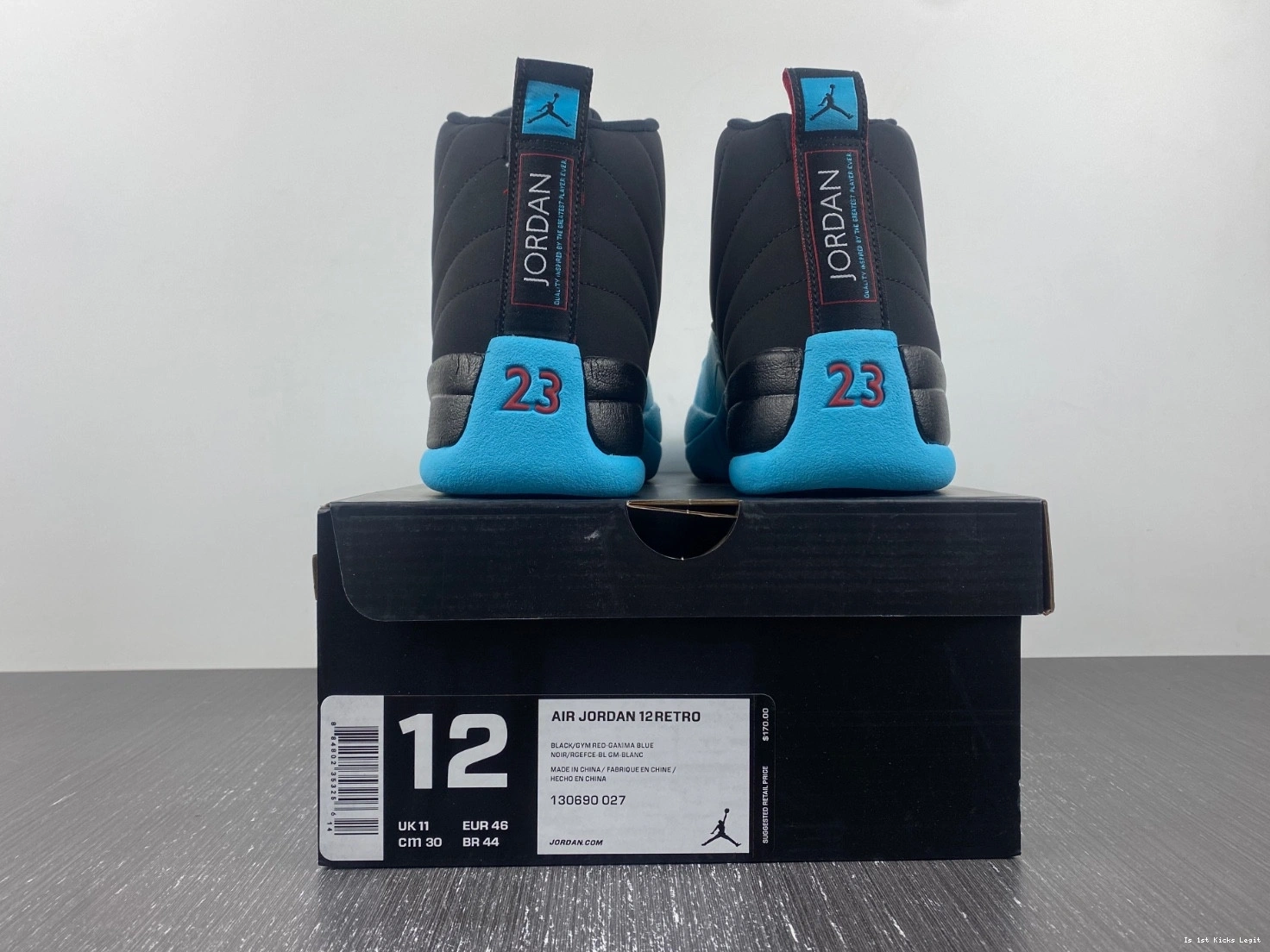 Blue 130690-027 Gamma Jordan - 12 Retro 0114
